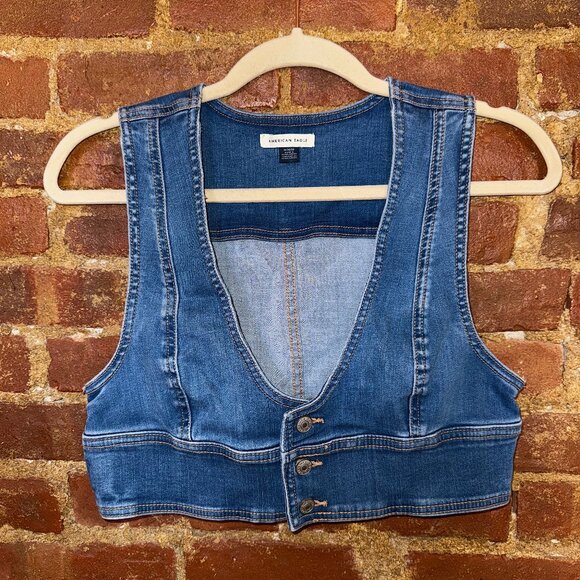 Demin Crop Top - Picture 1 of 1